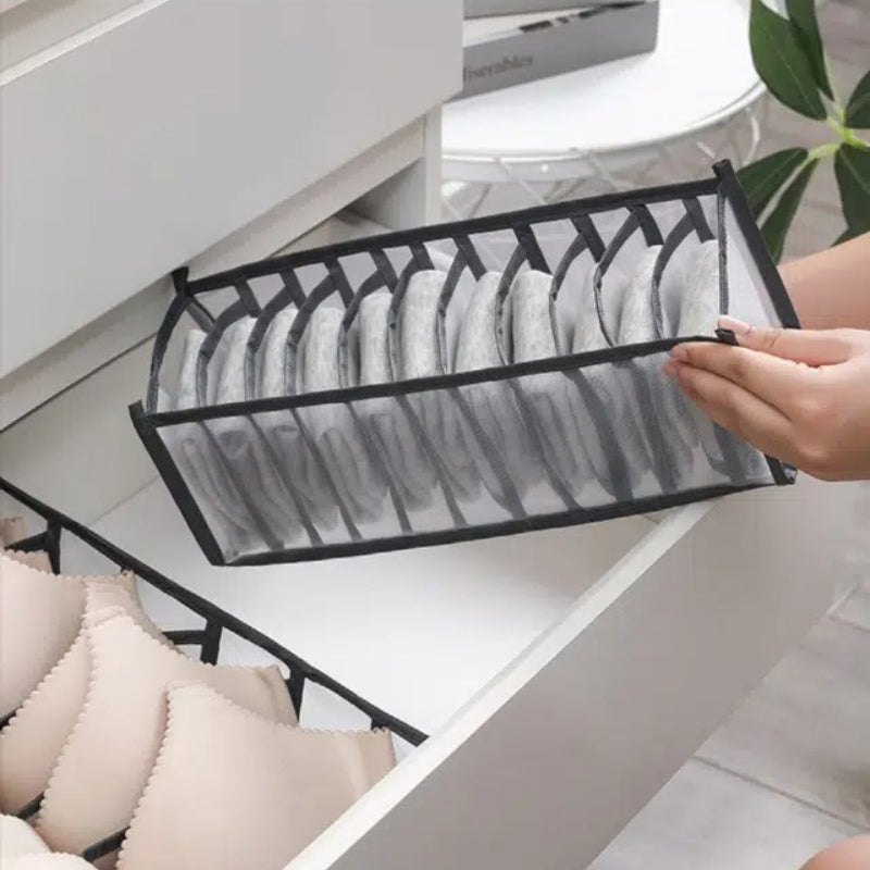 11 Grids Mesh Closet Shelf Organizer for Socks Leggings