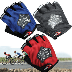 Men's Cycling Half Finger Mesh Gloves Outdoor Bike Gloves