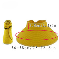 Sunscreen Straw Sun Hat UV Protection Foldable Beach Hat