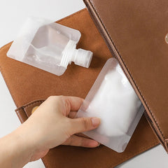 3pcs Travel Lotion Bottles Leak-Proof Bag Dispenser Shampoo Cosmetics