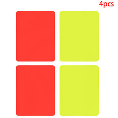 4pcs PVC Soccer Referee Cards for Football Match Training