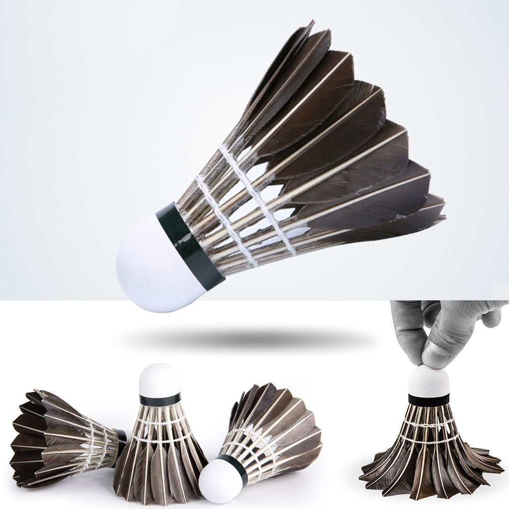 Professional Goose Feather Badminton Shuttlecocks 12Pcs