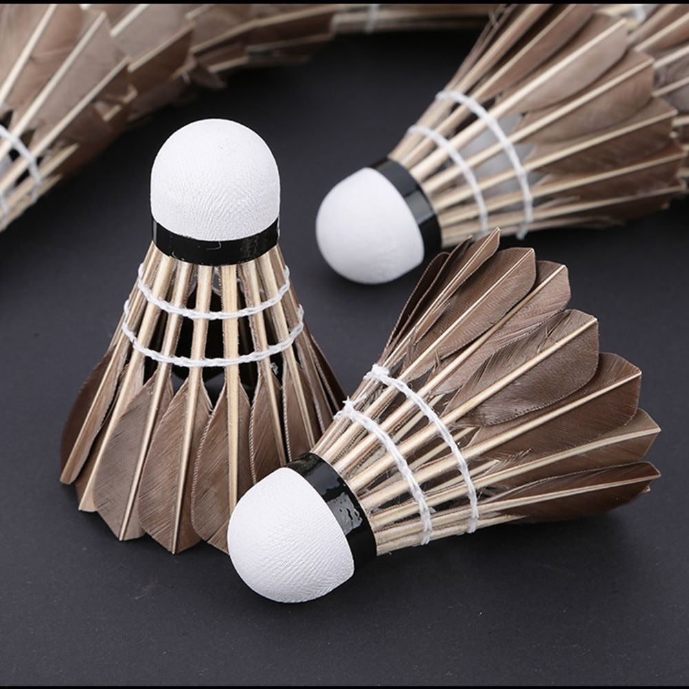 Professional Goose Feather Badminton Shuttlecocks 12Pcs