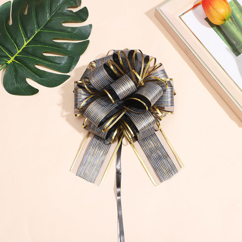 Golden Gift Bows Large Pull Bows, Gift Bows Bulk