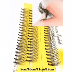 DIY 3D Cluster Eyelashes Medium Length Faux Mink False with Adhesive