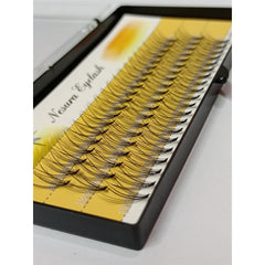 DIY 3D Cluster Eyelashes Medium Length Faux Mink False with Adhesive