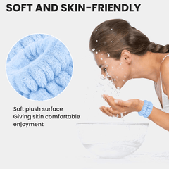 Soft Microfiber Spa Wristbands Yoga Running Sweatband
