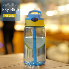 480ml Leakproof Kids Sports Water Bottle for School Office Outdoor