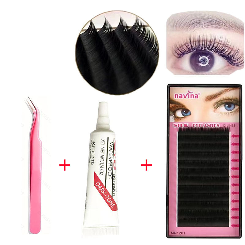 Faux Mink False Eyelashes Cluster Lashes Set
