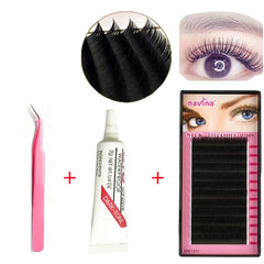 Faux Mink False Eyelashes Cluster Lashes Set