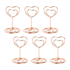 10pcs Metal Place Card Holders Photo Clip Stands Wedding Table Number Sign Stand