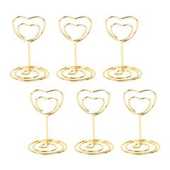 10pcs Metal Place Card Holders Photo Clip Stands Wedding Table Number Sign Stand
