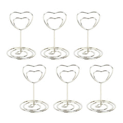 10pcs Metal Place Card Holders Photo Clip Stands Wedding Table Number Sign Stand