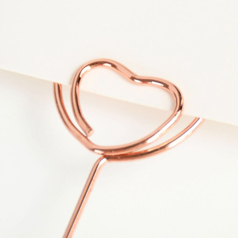 10pcs Metal Place Card Holders Photo Clip Stands Wedding Table Number Sign Stand