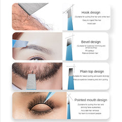 Stainless Steel Eyebrow Clip Hair Removal Tweezers