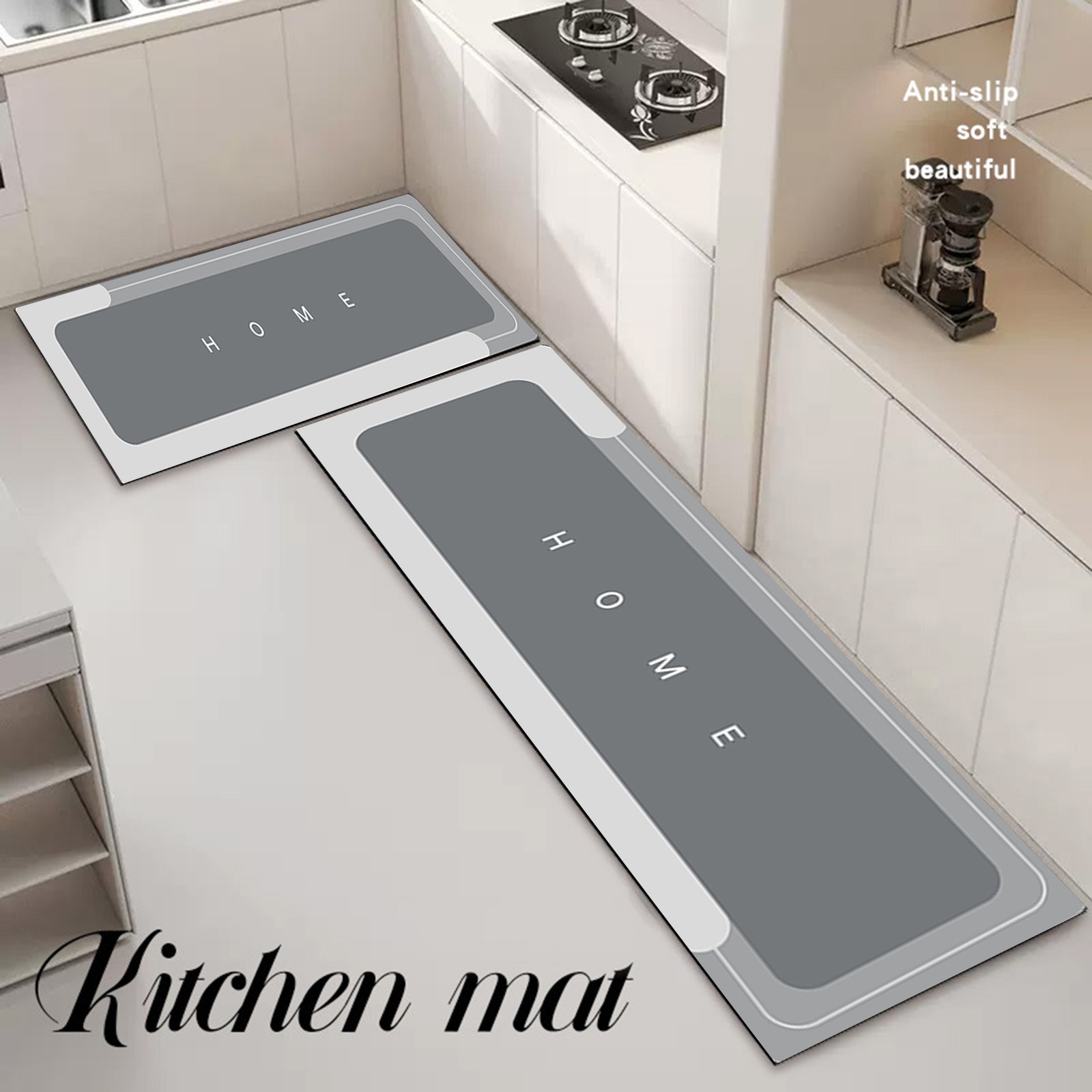 Soft Diatom Mud Kitchen Floor Mat Non-slip Oilproof Waterproof Mat