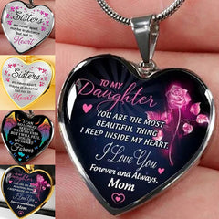Heart Pendant Necklace Decorative Accessories for Girls