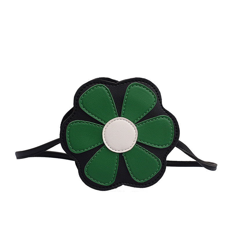 Flower Shaped Children's Coin Purse Shoulder Crossbody Bag