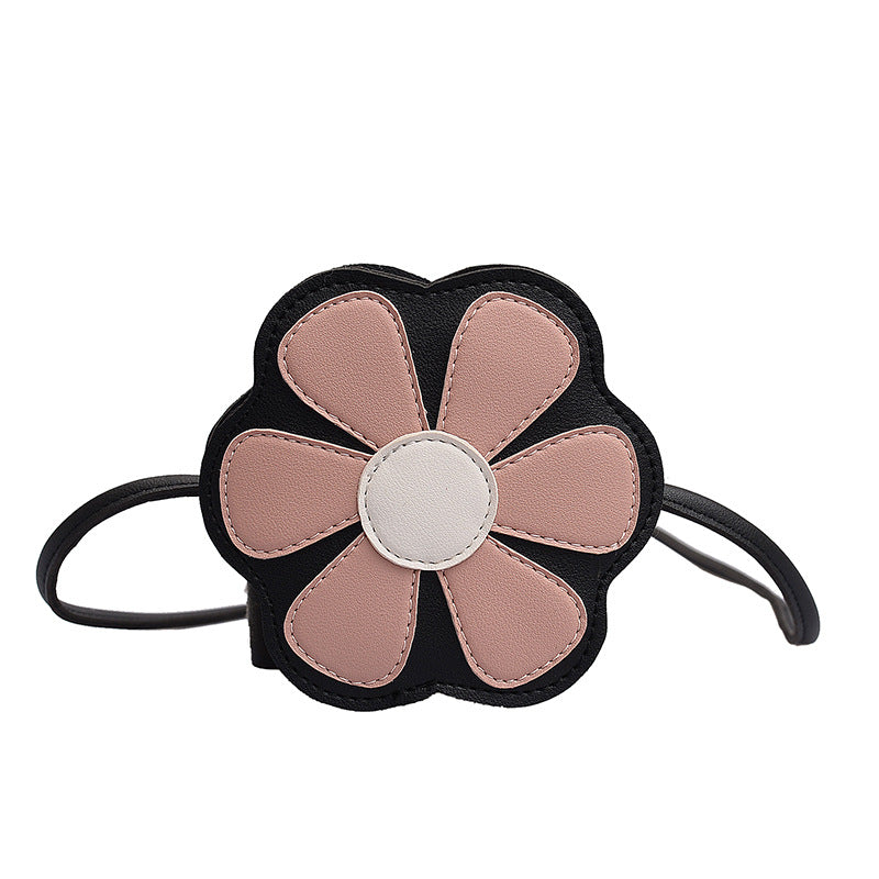 Flower Shaped Children's Coin Purse Shoulder Crossbody Bag