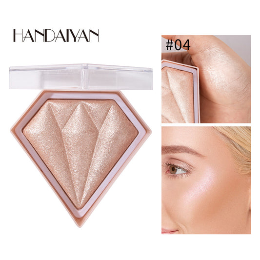 Diamond Highlighting Powder: Contouring & Brightening Glittery Nose Shadow