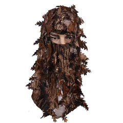Breathable Camo Leaf 3D Face Mask for Outdoor Fishing Men Women