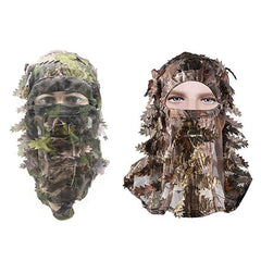 Breathable Camo Leaf 3D Face Mask for Outdoor Fishing Men Women