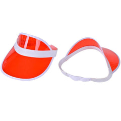 Rainbow Pride Visor Hat Lightweight PVC UV Protection Sun Hat LGBT Lesbian