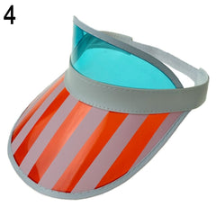 Rainbow Pride Visor Hat Lightweight PVC UV Protection Sun Hat LGBT Lesbian