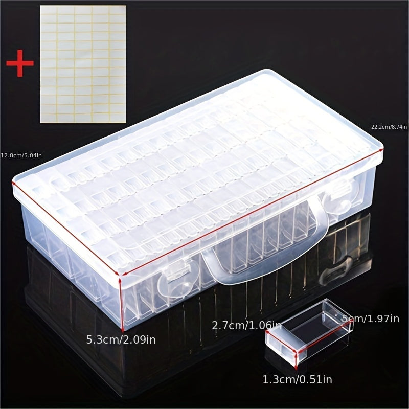 Jewelry Storage Box 28 64 Grid Removable Transparent Box