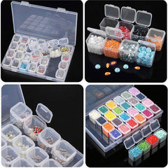 Jewelry Storage Box 28 64 Grid Removable Transparent Box