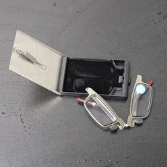 Rosewood Folding Reading Glasses Portable Ultralight Anti Eyeglasses