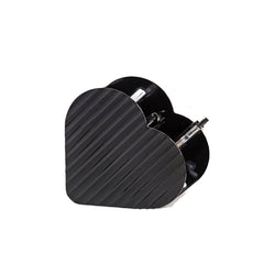 Makeup Brush Holder Organizer Heart Shape 4 Slot Cup for Vanity Bathroom