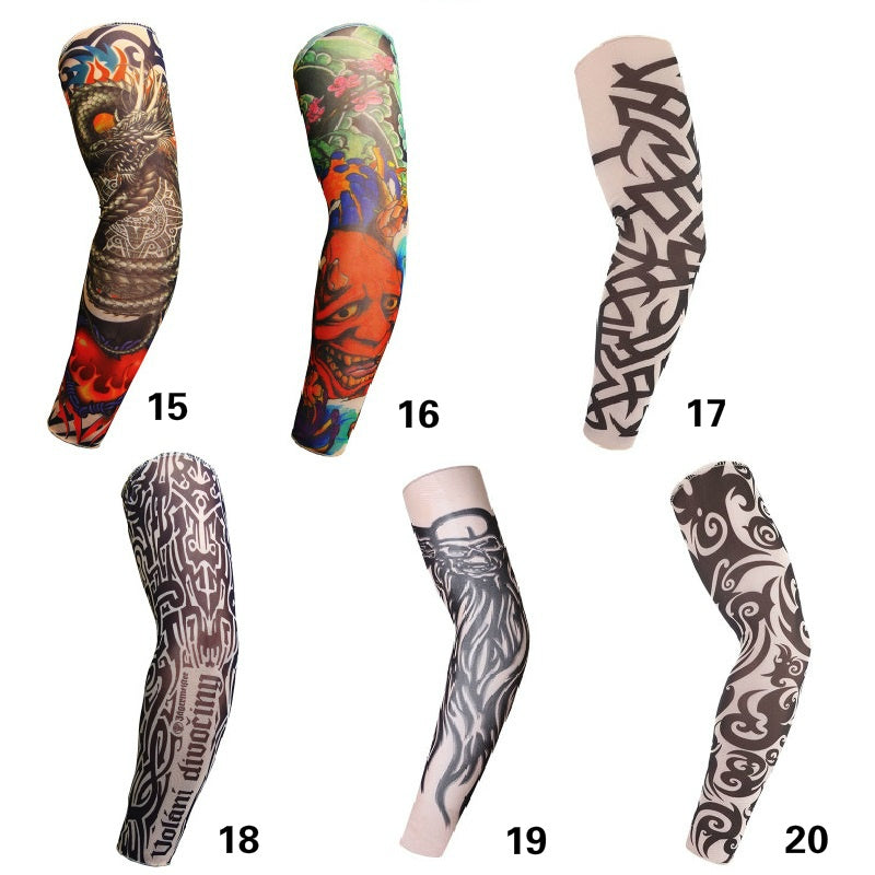 Cooling Unisex Tattoo Arm Sleeves for Sun Protection