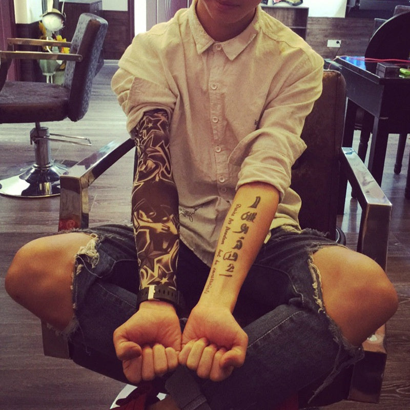 Cooling Unisex Tattoo Arm Sleeves for Sun Protection