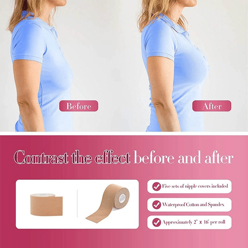 Invisible Breast Lifting Tape for Strapless Dresses
