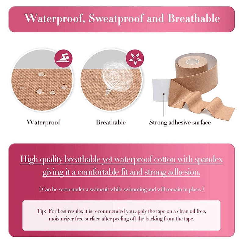 Invisible Breast Lifting Tape for Strapless Dresses