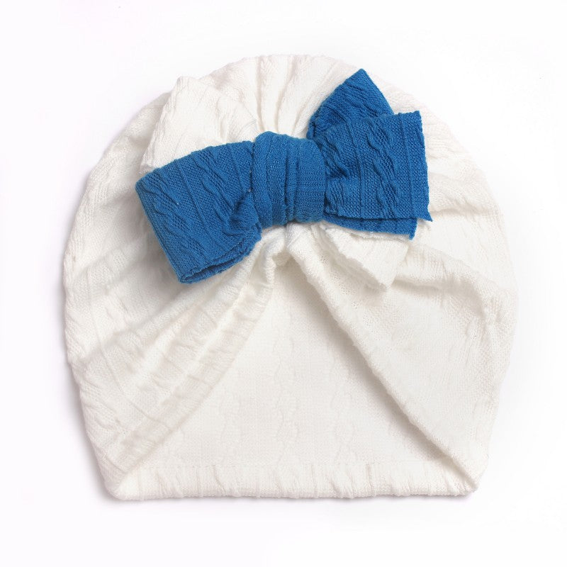 Soft Knotted Bow Hat for Baby Boys Girls Turban Headwrap
