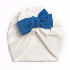 Soft Knotted Bow Hat for Baby Boys Girls Turban Headwrap