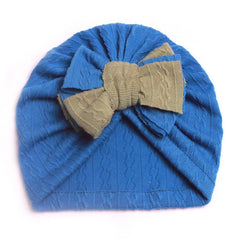 Soft Knotted Bow Hat for Baby Boys Girls Turban Headwrap
