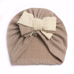 Soft Knotted Bow Hat for Baby Boys Girls Turban Headwrap