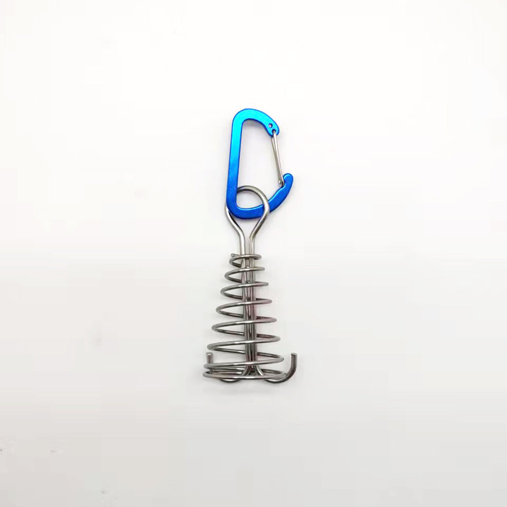 Octopus Deck Nail & Carabiner Adjustable Anchor Pegs for Camping Tent