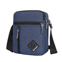 Canvas Crossbody Bag Letter Patch Shoulder Bag Sports Style