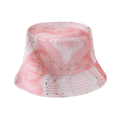 Tie Dye Print Bucket Hat Classic Wavy Striped Basin Hat