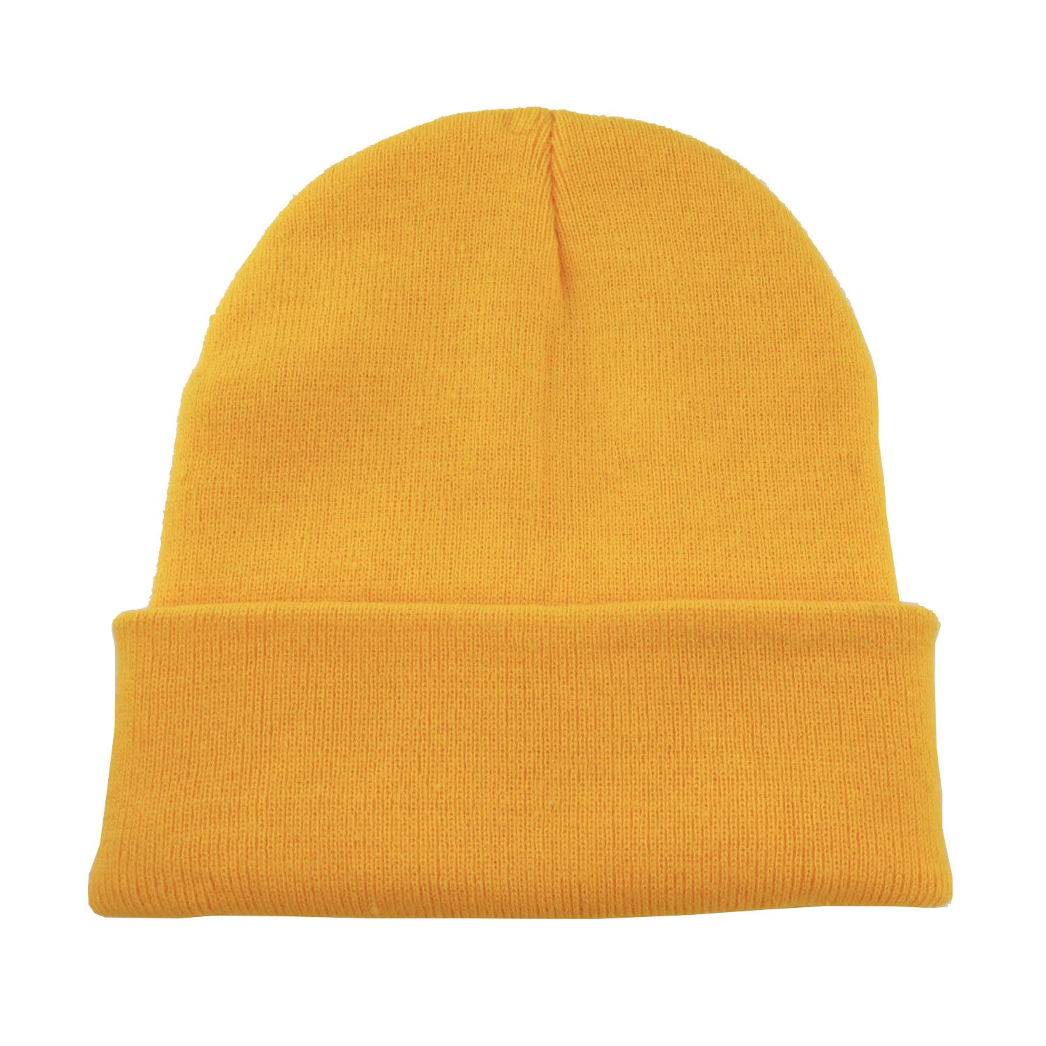 Yellow Cartoon Embroidered Beanie Unisex Casual Knit Hat Warm Ski Mask