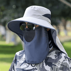 Outdoor Fishing Sunshade Cap with Removable Mask