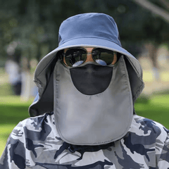 Outdoor Fishing Sunshade Cap with Removable Mask