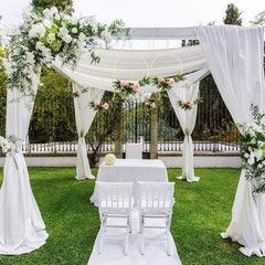 12 Pieces Bamboo Floral Hoop Set DIY Wedding Decor