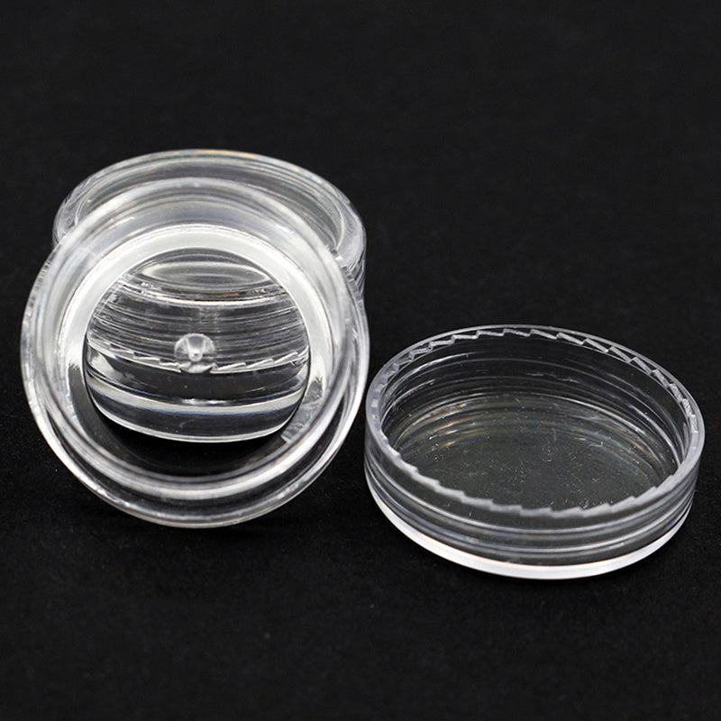 10pcs 2 5ML Clear Plastic Jewelry Bead Storage Box Small Round Container