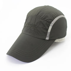 Men's Quick Drying Sports Cap with Extended Brim Summer Sun Hat
