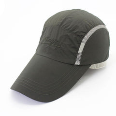 Men's Quick Drying Sports Cap with Extended Brim Summer Sun Hat